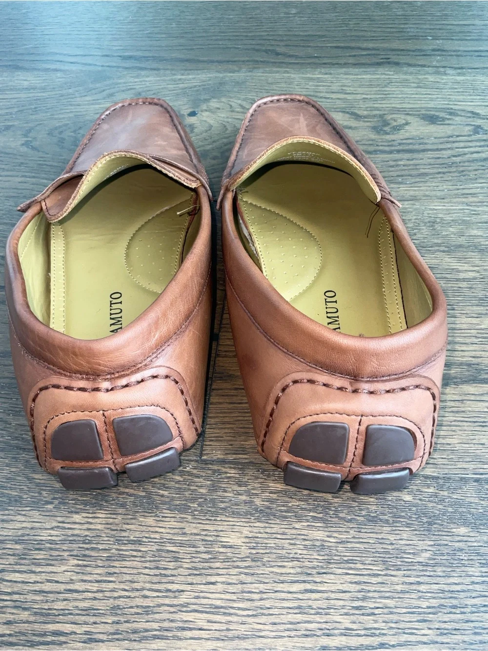Vince Camuto Tan Leather Penny Loafers